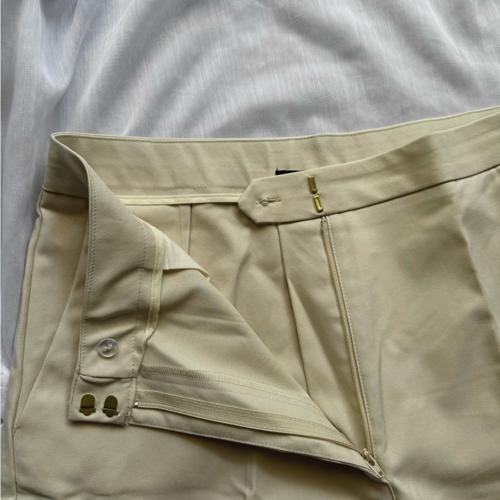 Karen Millen Premium Tailored Lined Mid Rise Wide Leg Pants - Picture 3 of 6